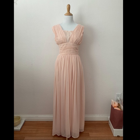 French Connection Blush Maxi Dress - SIZE 2 - Picture 1 of 3